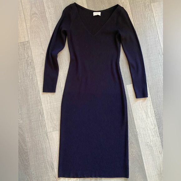 J Crew Collection ribbed midi dress - Picture 1 of 5